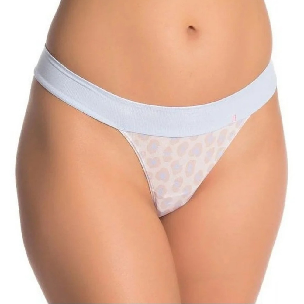 NEW STANCE Me Feline Thong Womens Pink & Leopard SMALL S